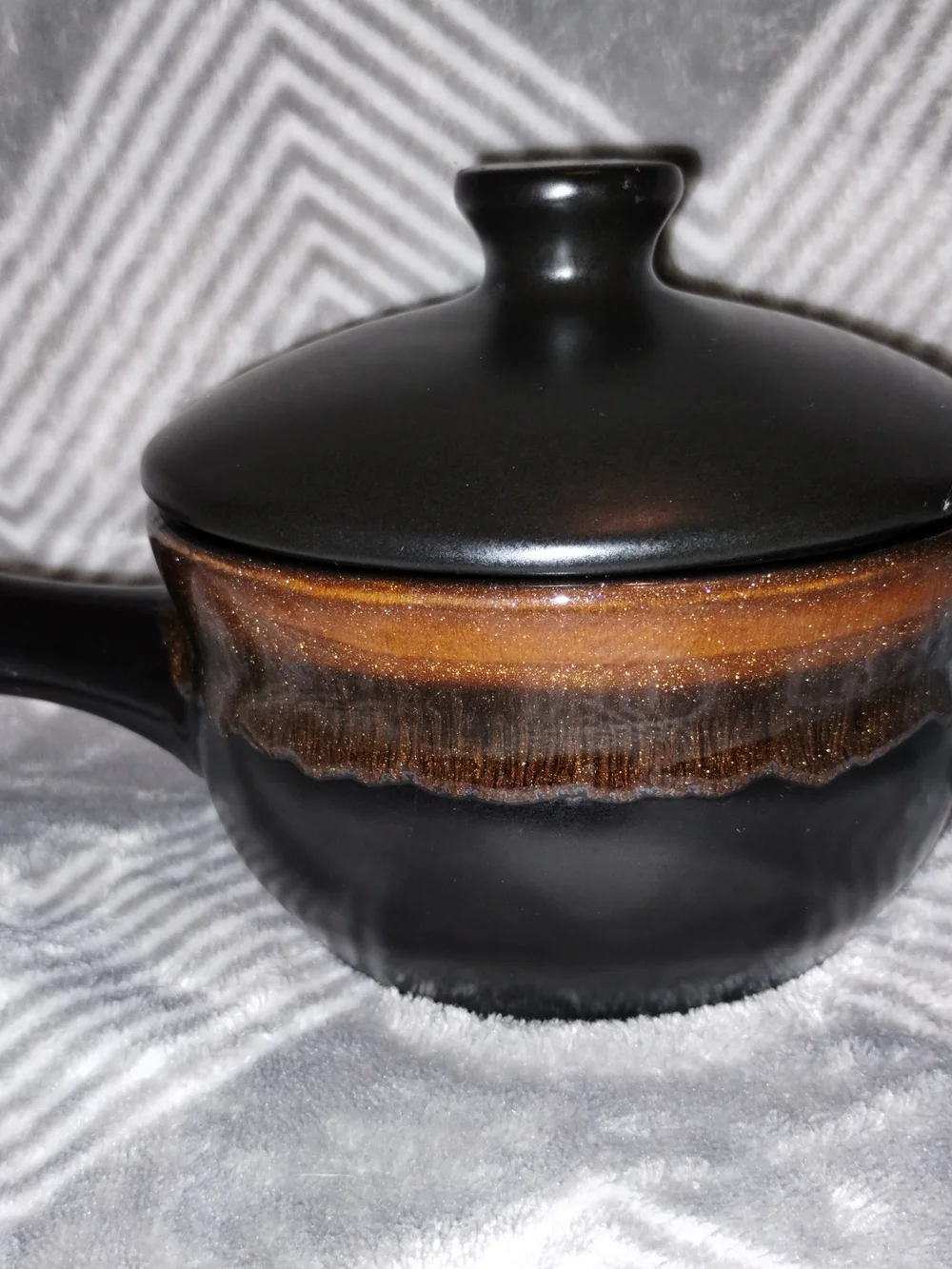 Roscher & Co Beautiful Orange Glazed Drip Decorated Ceramic